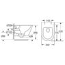 Инсталляция Grohe Rapid SL 38772001 4 в 1 + Унитаз подвесной Volle Nemo Rimless с крышкой Soft Close 13-17-316