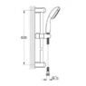 Комплект смесителей для ванной с душевым гарнитуром 3 в 1 Grohe Euroeco 124428