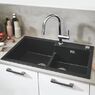 Мойка для кухни прямоугольная Grohe K500 90-C 86/50 2.0 композитная черный 31649AP0