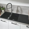 Мойка для кухни прямоугольная Grohe K500 80-C 116/50 2.0 композитная черный 31647AP0