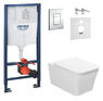 Инсталляция Grohe Rapid SL 38772001 4 в 1 + Унитаз подвесной ASIGNATURA Simple Line Rimless 37802805 с сиденьем Soft Close