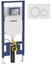 Инсталляция Geberit Duofix 111.796.00.1 c клавишей Geberit Sigma 20 белый матовый 115.882.01.1