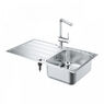 Мойка для кухни Grohe K500 86х50 см со смесителем нержавеющая сталь матовая 31573SD1