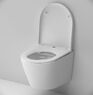 Инсталляция Geberit Duofix 458.103.00.1 с клавишей Delta50 хром глянцевый + Унитаз подвесной Am.Pm Sense C741701SC с сиденьям Soft Close