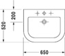 Раковина Duravit Happy D 041765