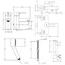 Набор смесителей для ванны без штанги GENEBRE Tau2 03TA2-bath 65135294566+65100294566
