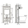 Инсталляции для унитаза Imprese 3 в 1 i8120 + Унитаз подвесной AM PM Sensation FlashClean C301700WH с сиденьям Sof Close