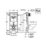 Инсталляция GROHE 38772001 + Унитаз подвесной Villeroy & Boch Omnia Architectura 5685HR01+ крышка soft + Гигиенический душ Grohe Bau Edge 28512001, 38772001+5685HR01+28512001