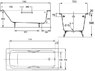 Ванна чугунная Jacob Delafon Parallel 170x70 E2948-00 + ноги + БЕСПЛАТНАЯ ДОСТАВКА ПО УКРАИНЕ + БЕСПЛАТНЫЙ ПОДЪЕМ