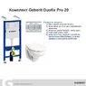 Инсталляция с унитазом Geberit Duofix PRO 20 118.315.21.2