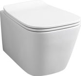 УНИТАЗ УКОРОЧЕННЫЙ, БЕЗОБОДКОВЫЙ ПОДВЕСНОЙ ARTCERAM A16 MINI ASV005 01; 00
