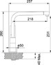 Кухонный смеситель Franke Planar angolo CG (010) (115.0055.130)