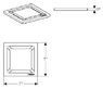 Решётка для трапа Geberit (8 x 8см) 154.312.00.1