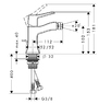 Смеситель для биде Hansgrohe Metris Classic 31275000