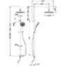 Душевая колона с термостатом GENEBRE TAU T671121745 67112144567+174545