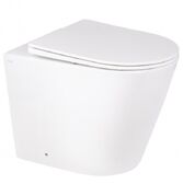 Унитаз напольный Qtap Swan Rimless QT16223178W с сиденьям Soft-close