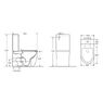 Унитаз напольный Q-Tap Robin Rimless QT13222141ARW с бачком и сиденьям Soft-close