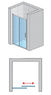 Душевая дверь San Swiss Ocelia 120х190 (Профиль - хром, стекло - прозрачное) OCES21205007