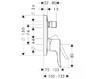 Смеситель для ванной Hansgrohe Metris 31493000