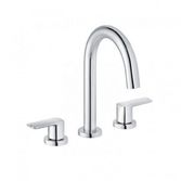 Смеситель для раковины Kludi Pure&Style двухрычажный на 3 отверстия 403930575