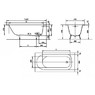 Ванна чугунная JACOB DELAFON SOISSONS E2941 150х70 см + ноги +  БЕСПЛАТНЫЙ ПОДЪЕМ
