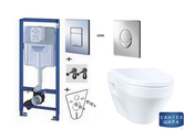 Инсталляция Grohe 38750 или 38755 + Унитаз подвесной AM PM Spirit C701738SC с сиденьем микролифт ( 38775 или 38750+C701738SC)