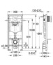 Инсталляция Grohe 38750 или 38755 + Унитаз подвесной AM PM Spirit C701738SC с сиденьем микролифт ( 38775 или 38750+C701738SC)