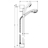 Душевой гарнитур Hansgrohe Crometta 85 1jet 27728000