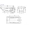 Акция!Доставка по Украине Бесплатная.Чугунная ванна Jacob Delafon Repos 180x85 E2903 + ноги