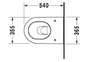 Унитаз подвесной Duravit Darling New 254509