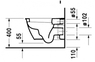 Унитаз подвесной Duravit Darling New 254509