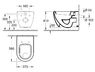 Унитаз подвесной Villeroy & Boch VERITY DESIGN комплект: унитаз 37*54 подвесной с сидением с функцией slow-closing (арт. 56801001+ 98M9C101)