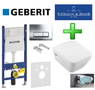 Инсталляция Geberit 458.178.21.1 4в1 с унитазом Villeroy&Boch 5685HR01 без ободка с крышкой Slow Close