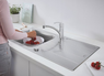 Мойка для кухни Grohe K200 86х50 см со смесителем нержавеющая сталь матовая 31565SD1