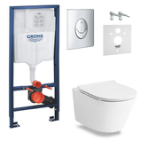 Инсталляция Grohe Rapid SL 38721001 4 в 1 + Унитаз подвесной Volle Nemo Rimless с крышкой Soft Close 13-17-316