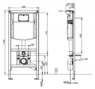Инсталляция Villeroy & Boch 92246100 с унитазом Subway 2.0 56001001 и клавишей 92248561 хром