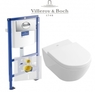 Инсталляция Villeroy & Boch 92246100 с унитазом Subway 2.0 56001001 и клавишей 92248561 хром