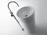КРУГЛАЯ РАКОВИНА С ПЬЕДЕСТАЛОМ FLAMINIA TWIN 5050/COLP 5050+COLP