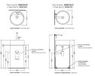 КРУГЛАЯ РАКОВИНА С ПЬЕДЕСТАЛОМ FLAMINIA TWIN 5050/COLP 5050+COLP