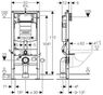 Инсталляция Geberit Duofix 111.300.00.5 + Унитаз подвесной Roca Gap Clean Rim A34H47C000 с сиденьям slow-closing