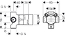Переключатель, скрытая часть Hansgrohe Quattro 15930180