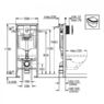Система инсталляции 38772001 с гигиеническим комплектом 28512001 Grohe Rapid SL, 38772001+28512001