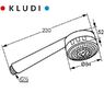 Душевая лейка Kludi Zenta хром 6070005-00