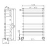 464/8 Margaroli Sole полотенцесушитель 714x470