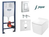 Комплект инсталляция Grohe Rapid SL 38772001 + унитаз подвесной Jaquar Kubix F Rimless KUS-WHT-35953BI с сидением Soft Close