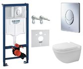 Комплект инсталляции Grohe Rapid SL 38721001 + унитаз Duravit Starck 3 2225090000 c сидением Soft Close 0063890000
