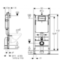 Инсталляция Geberit Duofix 458.168.21.1 + унитаз Villeroy & Boch Omnia Architectura 5684HR01
