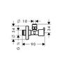 Цанговое подсоединение Hansgrohe S 13901000