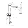 Смеситель для раковины Hansgrohe Metropol хром 74507000 с донным клапаном