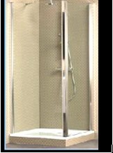 Frame to frame раздвижные двери Villeroy&Boch Ri+Le 90x90 см, проз/хром UDW9090NAU164  V-61